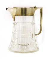Lot 136 - A late Victorian silver-mounted lemonade jug