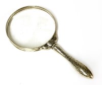 Lot 42 - An American silver magnifying glass