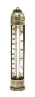 Lot 22 - An Edwardian novelty silver pocket thermometer