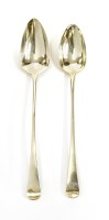 Lot 169 - Two George III silver basting spoons