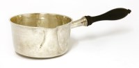 Lot 188 - A French silver saucepan