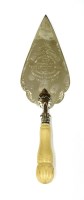 Lot 207 - A silver and ivory-handled presentation trowel