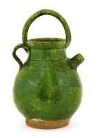 Lot 332 - A Dutch pottery watering can