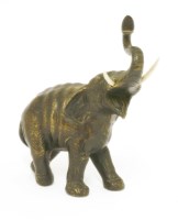 Lot 427 - A bronze of an elephant
