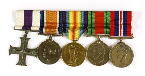 Lot 461 - A WWl Military Cross group of three medals