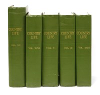 Lot 476 - Fourteen bound volumes of 'Country Life' magazine