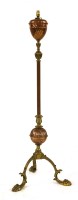 Lot 4 - An Arts and Crafts copper and brass adjustable standard lamp