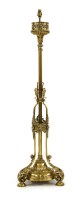 Lot 61 - An Aesthetic brass standard lamp