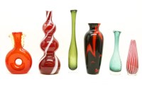 Lot 496A - A collection of coloured glassware