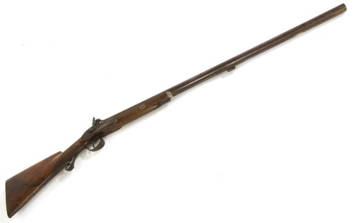 Lot 489 - A 19th century percussion sporting gun