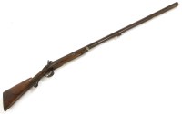 Lot 489A - A 19th century percussion sporting gun