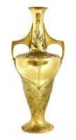 Lot 454 - An Orivit gilt twin-handled vase