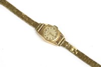 Lot 49 - A ladies gold MuDu mechanical watch
