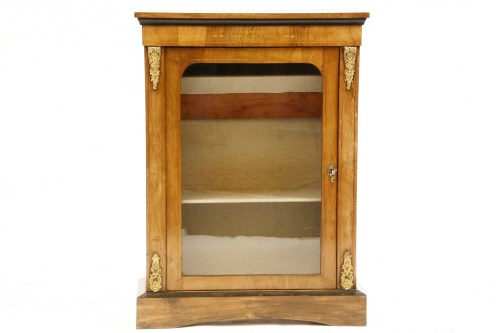 Lot 555 - A Victorian inlaid walnut pier cabinet