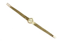 Lot 59 - A ladies 9ct gold Omega mechanical bracelet watch
