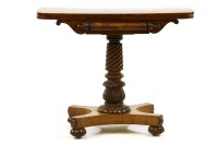 Lot 544 - A 19th century mahogany card table