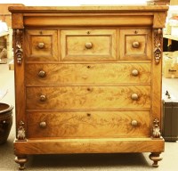 Lot 543 - A 19th century Scottish mahogany chest of drawers