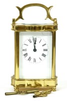 Lot 169 - A brass cased carriage clock