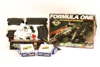 Lot 267 - A collection of Scalextric cars and track
