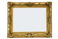 Lot 628 - A gilt wall mirror