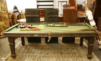 Lot 618 - An E.J. Riley snooker dining table