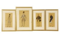 Lot 502 - Four costume designs for 'Those Glorious Days' by Simmons & Co