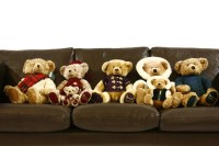Lot 257 - Seven Harrods Christmas teddy bears