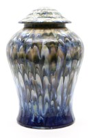 Lot 321 - A Cobridge stoneware trial vase and cover