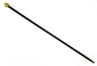 Lot 487 - A Victorian ebonised walking cane