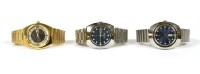 Lot 76 - A gentlemen's stainless steel Orfina Golden Flame automatic bracelet watch