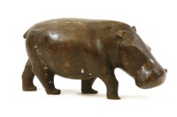 Lot 577 - An African hardwood hippo