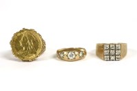Lot 17 - A half sovereign mounted ring