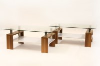 Lot 568 - A pair of modern coffee tables