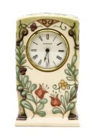 Lot 337 - A Moorcroft Trellis clock