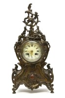 Lot 353 - A 19th century French gilt metal mantel clock