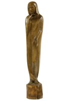 Lot 490 - A mid to late 20th century Otto Flath wooden sculpture