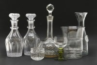 Lot 378 - A collection of cut and plain clear glassware