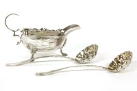 Lot 158 - A pair of George III hallmarked silver sifter spoons