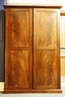 Lot 556 - A Victorian mahogany wardrobe