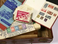 Lot 120 - A collection of stamps in a brown case
