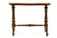 Lot 611 - A Victorian burr walnut side table