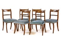 Lot 598 - A set of six Regency mahogany dining chairs