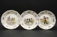 Lot 397A - Three French Faience plates
