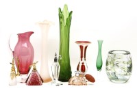 Lot 409 - A collection of Czech glass scent bottles
