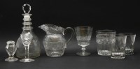 Lot 389 - A collection of Georgian and later glass ware