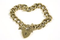 Lot 24 - A 9ct gold curb link chain bracelet
