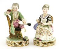 Lot 302 - A pair of figures