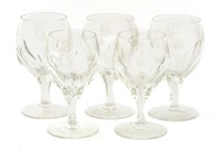 Lot 327 - A quantity of Murano cut crystal glasses