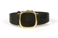 Lot 235 - A gentlemen's gold plated Omega De Ville quartz strap watch