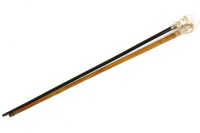Lot 489 - A Victorian novelty cane